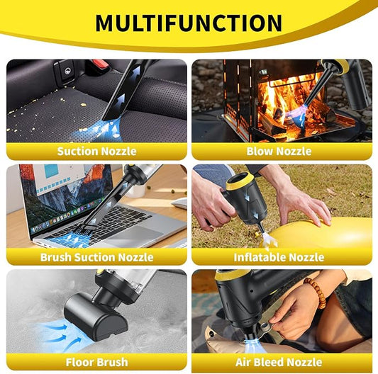 Cordless Handheld Vacuum & Air Duster - Image 2