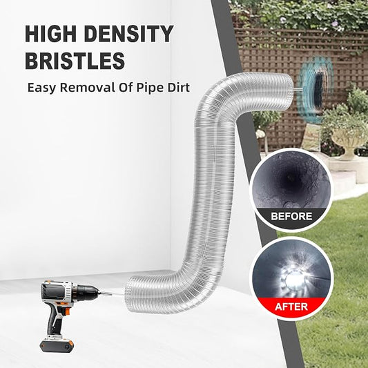 21FT Chimney Brush Kit, Professional Lint Cleaning Accessories - Image 2