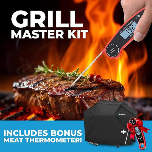 Grill Cover for Outdoor Grill 55 Inch – Bonus Meat Thermometer Included - Image 2