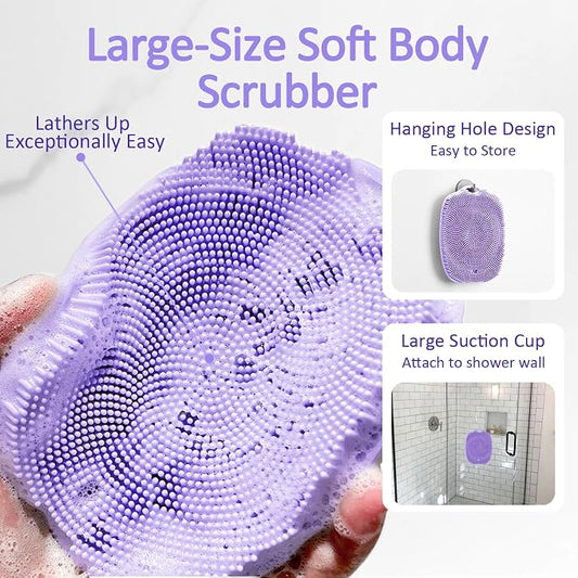 Soft Silicone Body Scrubber, Gentle Like a Hand Exfoliating Your Skin and Build - Image 2