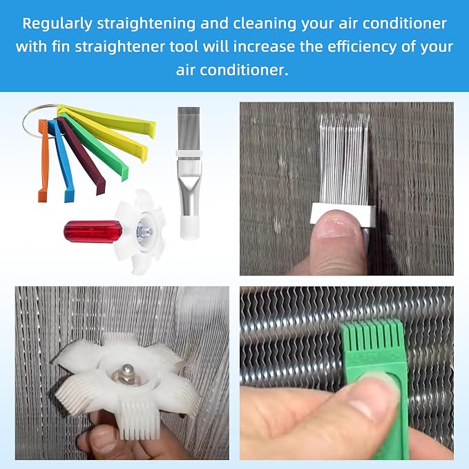 AMI PARTS 5 PCS Air Conditioner Fin Cleaner Set Include 3 Different Air - Image 7