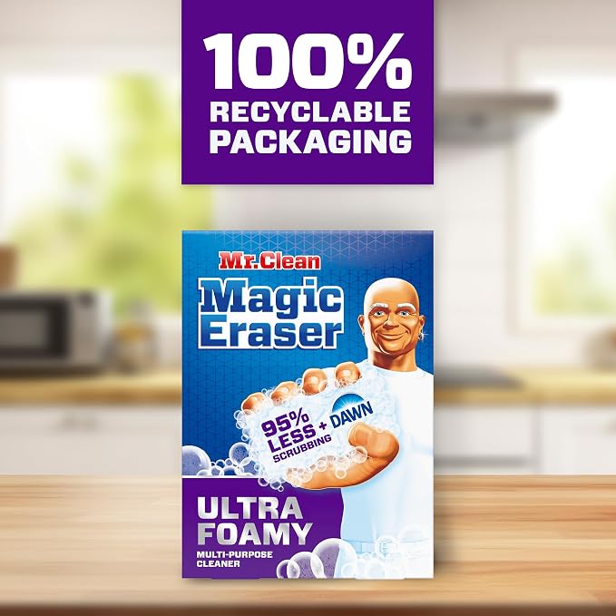 Mr. Clean Magic Eraser Foaming Sponge | Ultra Foamy | Cuts Through Grease | - Image 8