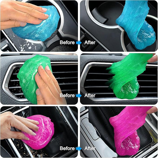 Car Cleaning Gels 4-Pack, Car Cleaning Putty Universal Auto Detailing Tools Car - Image 2