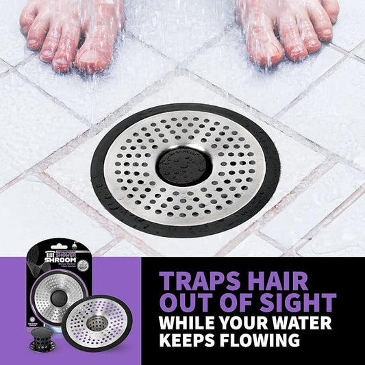 ShowerShroom SHSULT755 Ultra Revolutionary Shower Hair Catcher Drain Protector - Image 2