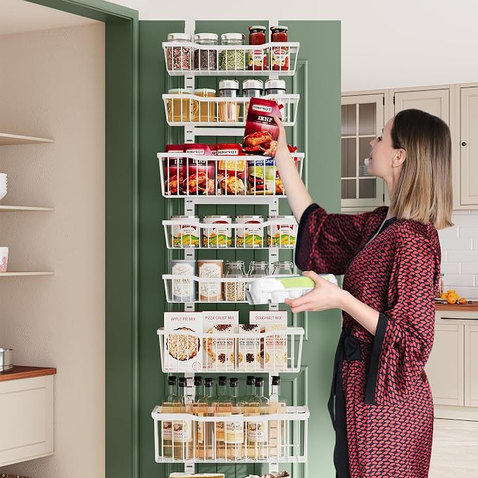 Over The Door Organizer,8-Tier Over The Door Pantry Organizer - Image 7