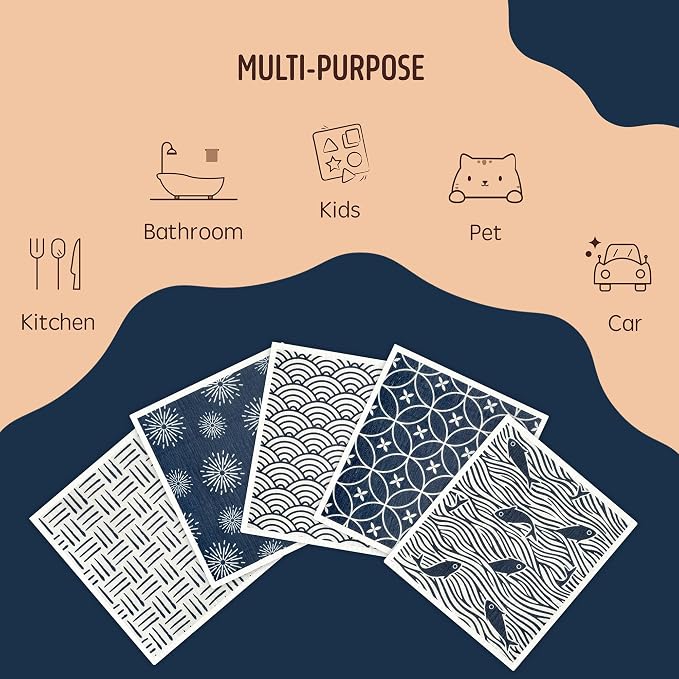 Swedish Dishcloths, 5 Pack Swedish Dishcloths - Image 7