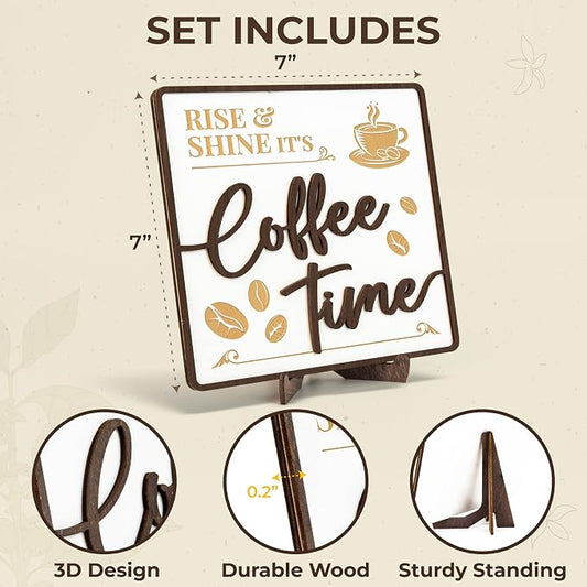 Woodamore Vintage Coffee Sign Decor - Image 2