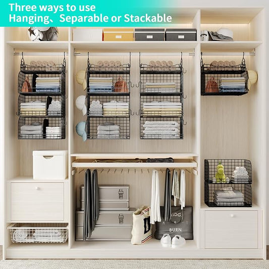 HapiRm Hanging Closet Organizer Storage - Image 2