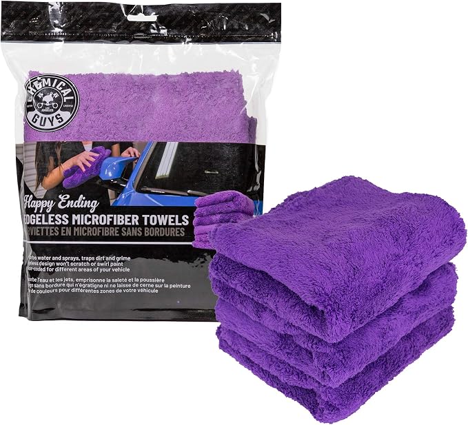 Chemical Guys MIC34803 Happy Ending Ultra Plush Edgeless Microfiber Towel - Image 4