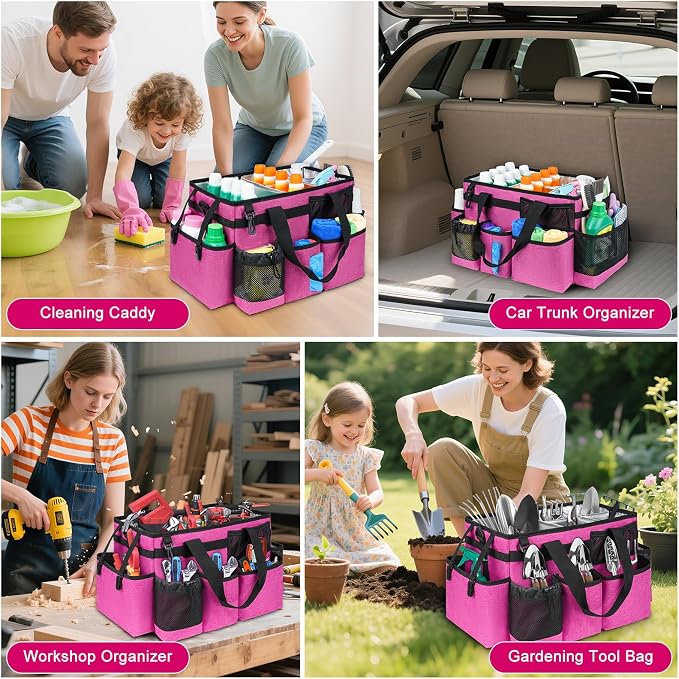 Cleaning Caddy Bag, Cleaning Supplies Organizer - Image 6