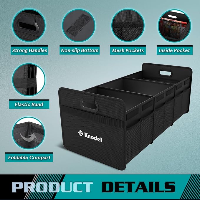 K KNODEL Car Trunk Organizer, Foldable Organizer - Image 10