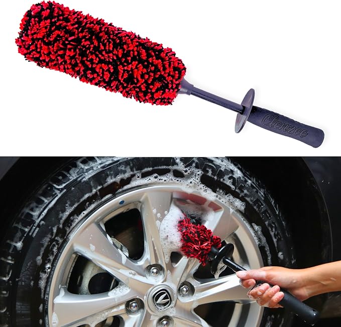 Large Microfiber Wheel Brush for SUVs, RVs & Trucks | Soft Non-Metallic Rim - Image 7