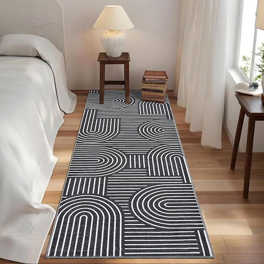 Modern Rug 2x6 Runners for Hallways, Abstract Kitchen Runner Rugs Non Slip Bath - Image 2