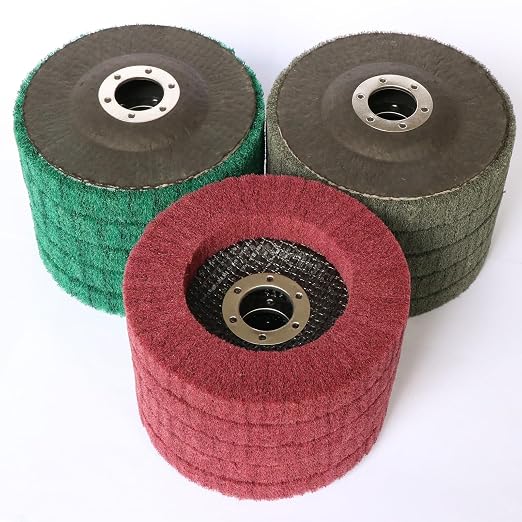 15Pcs 4.5" x 7/8" Nylon Fiber Flap Disc Polishing Grinding Wheel, Scouring pad - Image 6
