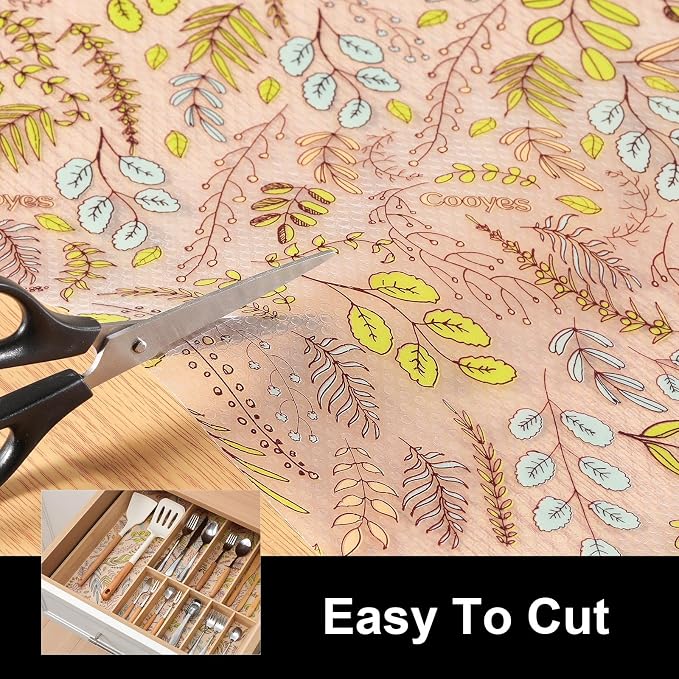 Cooyes Shelf Liners for Kitchen Cabinets, Refrigerator Liners Waterproof & - Image 8