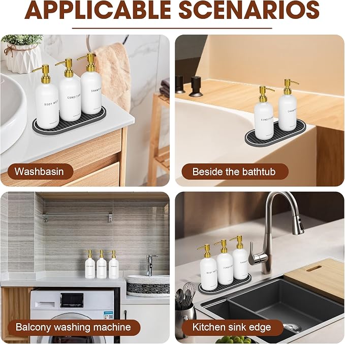 Glass Shampoo and Conditioner Dispenser-Shampoo Dispenser - Image 7