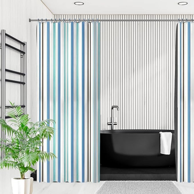 Goowin Shower Curtain Hooks, Stainless Steel Shower Curtain Hangers, Double - Image 7