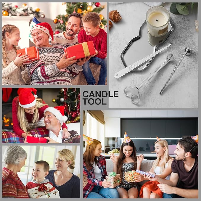 PATOISE 4 in 1 Candle Accessory Set, Wick Trimmer, Candle Snuffer, Wick Scoop - Image 8