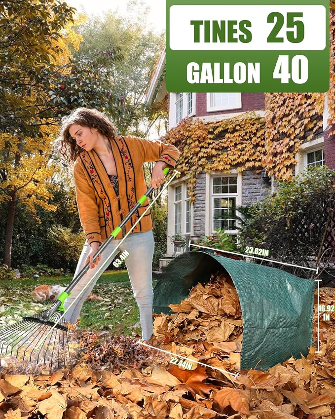 Joyhalo 63.4 Inch Rake for Leaves - Image 8