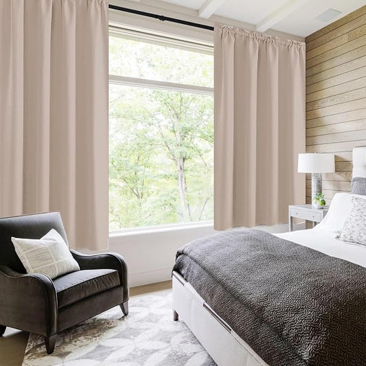 DWCN Blackout Curtains for Living Room Thermal Insulated, Energy Saving & Noise - Image 2