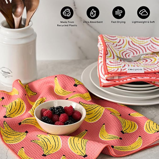 RECYCO Waffle Kitchen Towel Set of 2 - Image 2