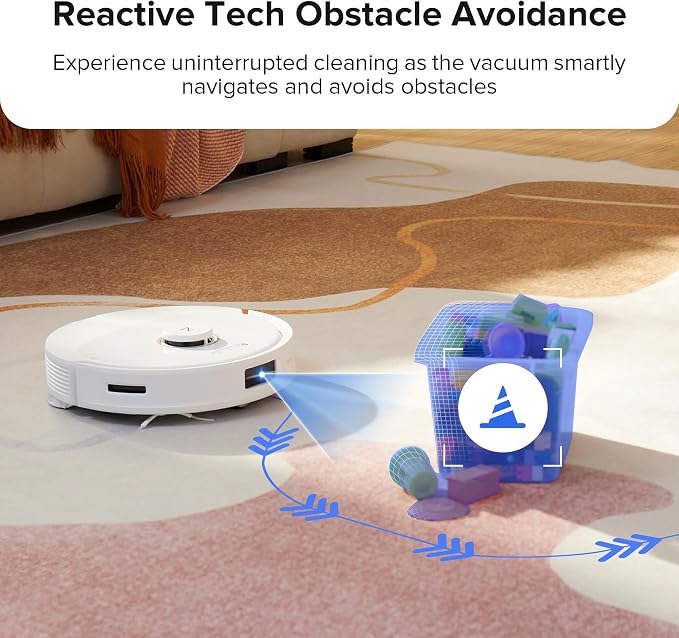 roborock Q8 Max Robot Vacuum and Mop Cleaner, DuoRoller Brush, 5500Pa Strong - Image 9