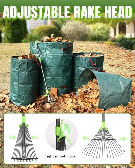 Joyhalo 63.4 Inch Rake for Leaves - Image 2