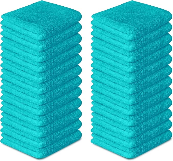 Softolle 100% Cotton Washcloths 24 Pack Soft, Highly Absorbent Washcloth - Image 9