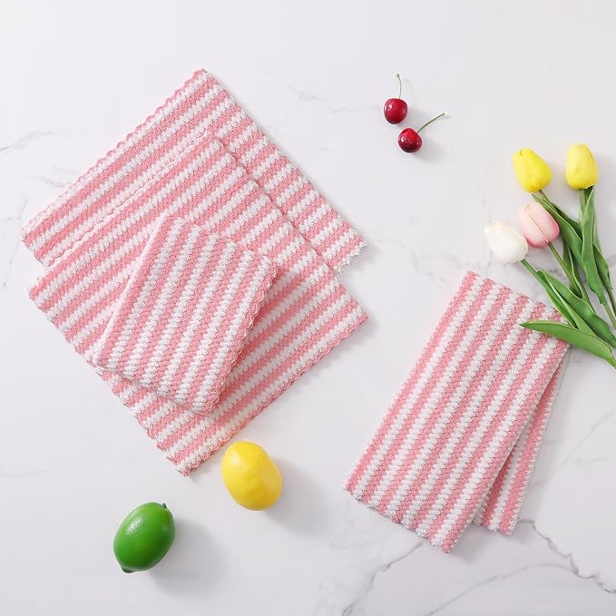 Homaxy 12 Pack Kitchen Dish Cloths, Ultra Soft and Absorbent Dish Towels - Image 8
