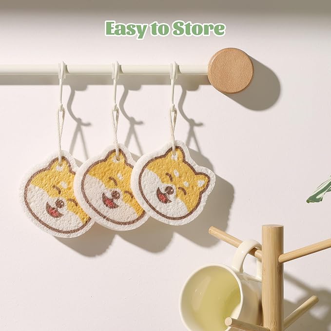 JOYMOOP Cartoon Kitchen Sponge, Cellulose Sponges - Image 9