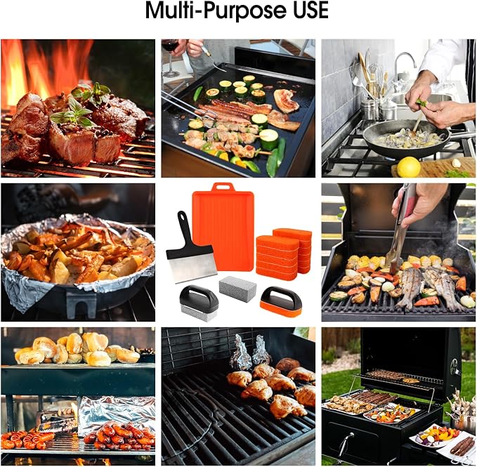 Upgraded Griddle Cleaning Kit for Blackstone 18 Pieces Flat Top Grill - Image 9