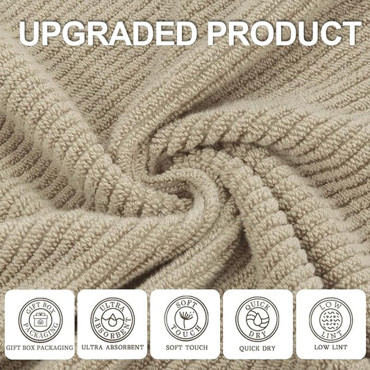 VOOVA & MOVAS Tan Bath Towels - Image 2