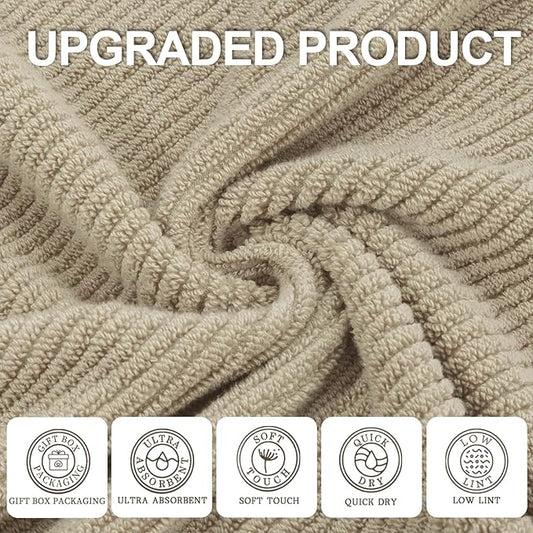 VOOVA & MOVAS Bath Towels Set of 4, Large 30" x 56" - Image 2