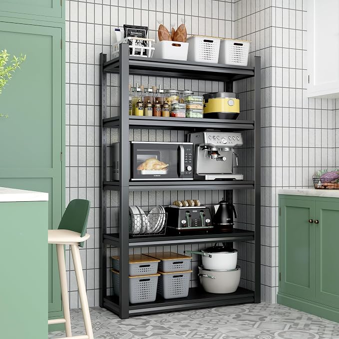 78" H Garage Shelving, Metal Storage Shelves, 3000LBS Heavy Duty Shelving - Image 7