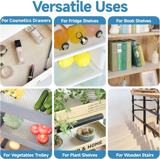 Shelf Liners 14 in x 20 ft Self-Adhesive EVA Drawer Mats, Cupboard Protector - Image 7