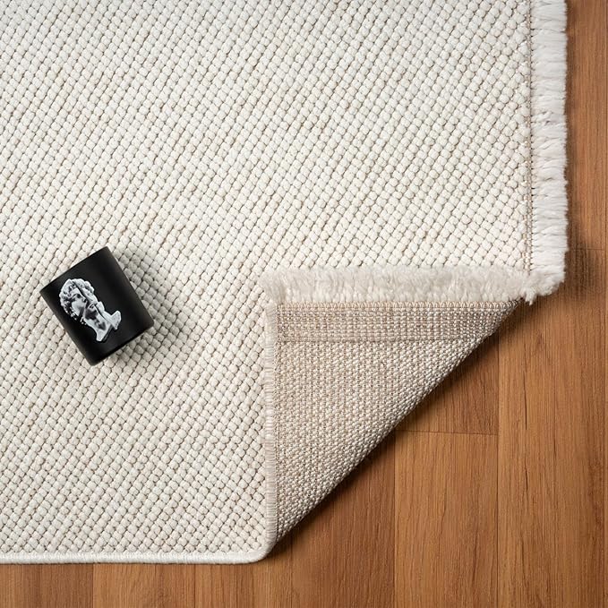 LUXE WEAVERS Stella Collection 246 Cream 8x10 Modern Abstract Area Rug