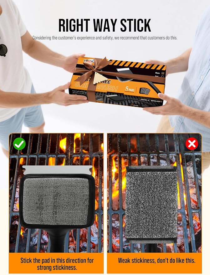Grill Brush Bristle Free, Grill Cleaner Brush - Image 8