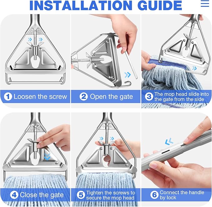 String Mop Heavy Duty for Floor Cleaning- Industrial Commercial Wet Mop - Image 7