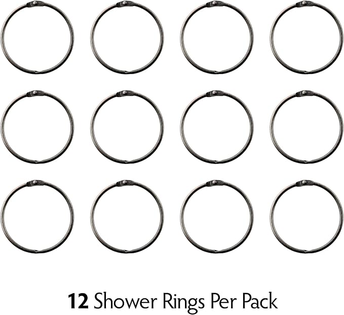 SlipX Solutions Simple Slide Shower Curtain Rings Provide Effortless Gliding on - Image 5