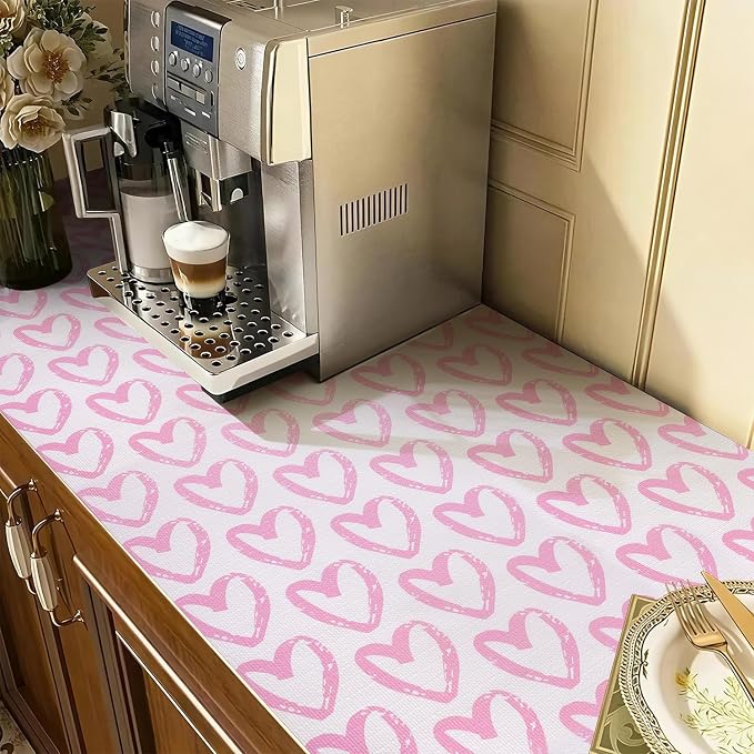 Heart Drawer Liner for Cabinets 16IN x 20FT, Shelf Liner Non-Adhesive and - Image 8