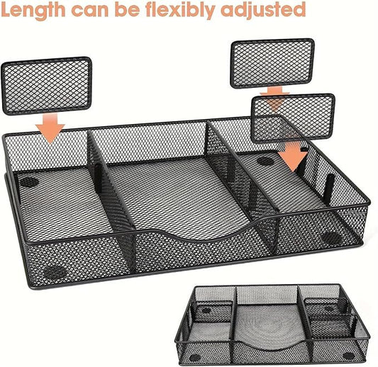VyGrow Desk Drawer Organizer Tray, Metal Mesh Drawer Organizers Office - Image 2