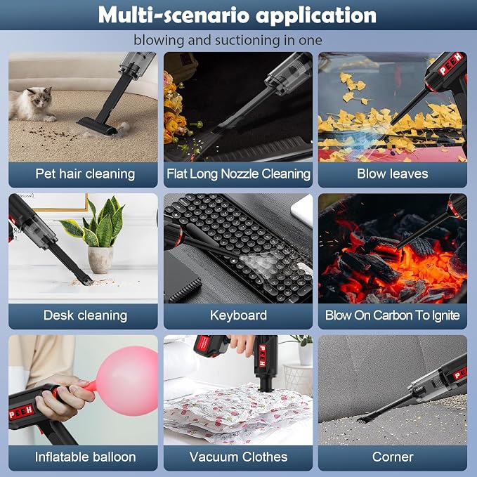 Handheld Vacuum for Home, Cordless Portable Vacuum Cleaner, Rechargeable - Image 3