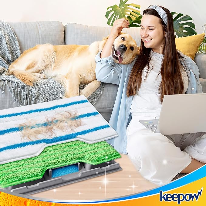 KEEPOW Reusable Mop Replacement Pads Compatible - Image 8
