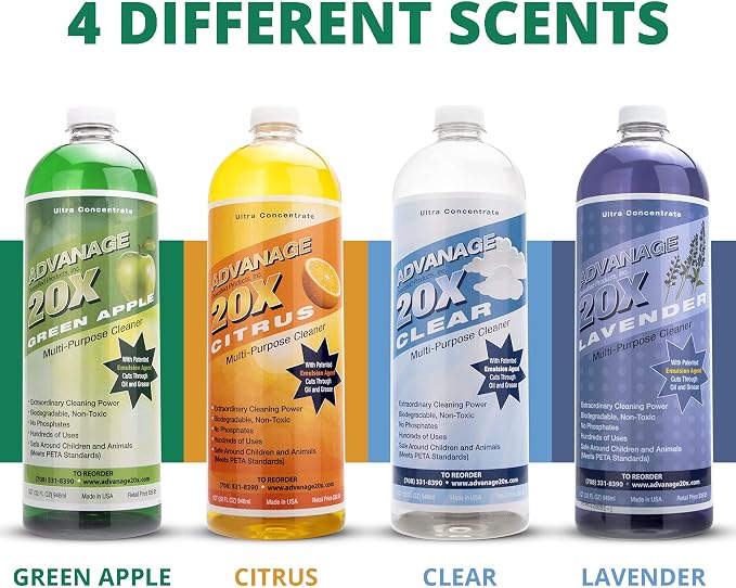 Advanage 20X All Purpose Cleaner Concentrate – Green Apple Eco-Friendly Heavy - Image 6