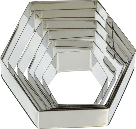 Ateco Plain Hexagon Cutter Set 6pc - Image 2