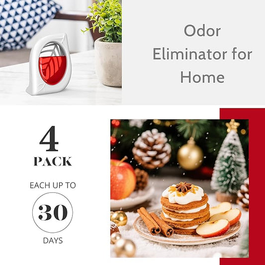Air Freshener for Home, 4 Pack, Apple Cinnamon, Odor Eliminator for Small Area - Image 2