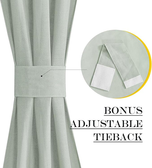 NICETOWN Linen Door Curtain - Image 2