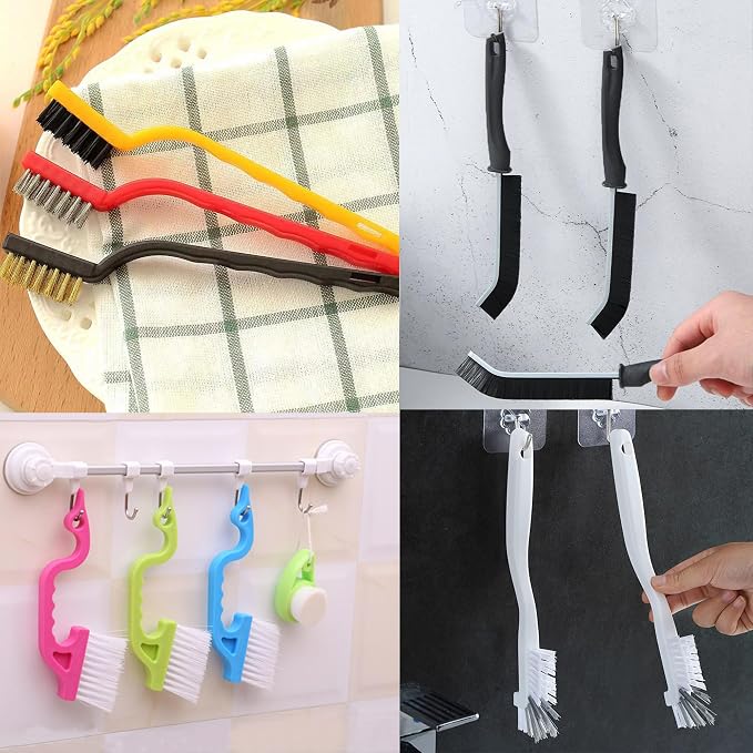 9-Piece Window Track Hard Bristle Gap Cleaning Brush Set, Window Tracks - Image 7