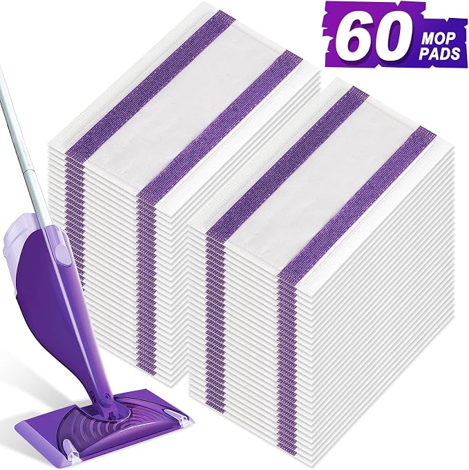 60Pack Mopping Pad Refill for Wetjet Mop Compatible - Image 8
