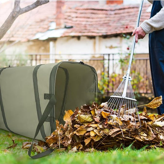 YUDI & GARDEN 46 Gallon Square Collapsible Yard Waste Containers|Collapsible - Image 2